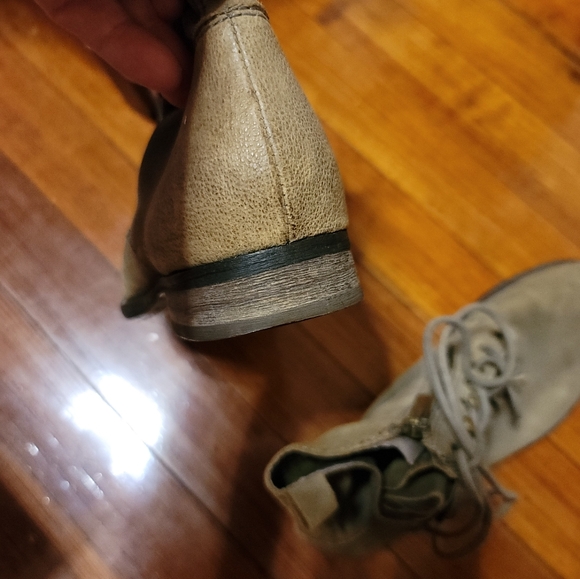 SAM EDELMAN MACKAY Nubuck Combat Booties Size 6- Olive Green - Picture 9 of 13